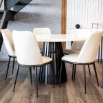 Juego Mesa Redonda art. 232 + 5 Sillas art. 331