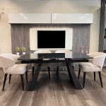 Juego Extensible A233 + 6 Sillas Alaska