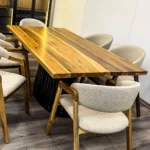 Juego de comedor Mesa 233 + 6 Sillas Acacia - Imagen 2